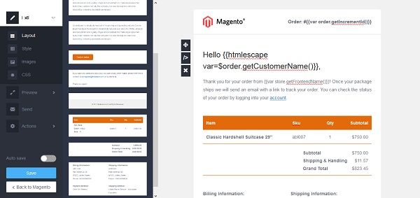 E-mail templates builder in Magento
