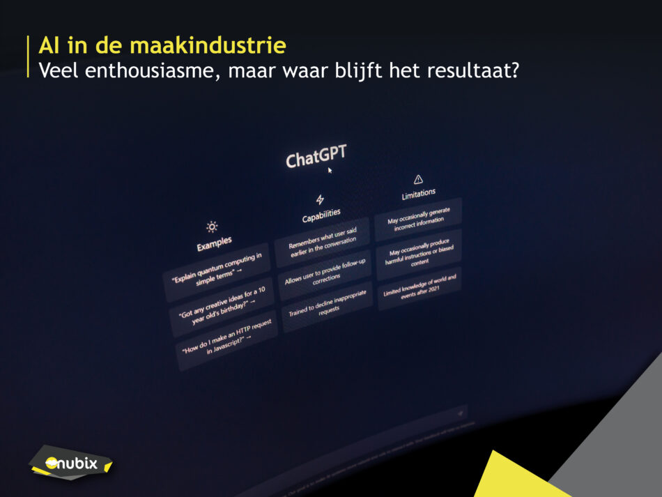AI in de maakindustrie: waarom veel projecten geen resultaat opleveren
